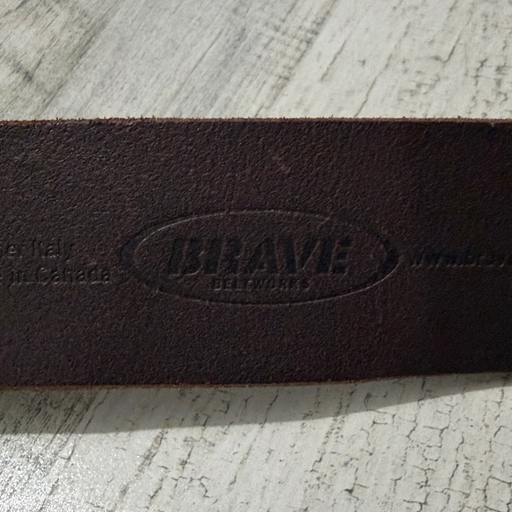Brave Brown Leather Women’s Belt - Picture 2 of 5